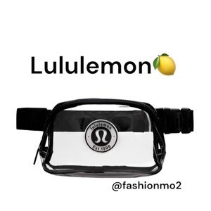 NWT Lululemon clear everywhere belt bag